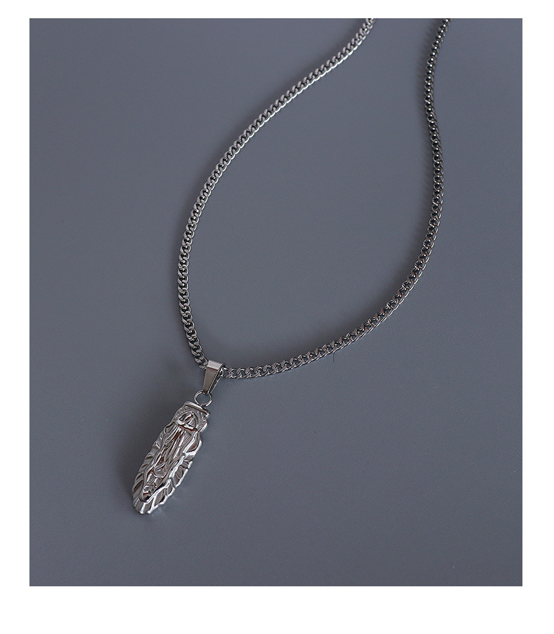 PVD Coated Real Gold Plated Geometric Titanium Steel Fashion Waterproof Non Tarnish Necklace display picture 9