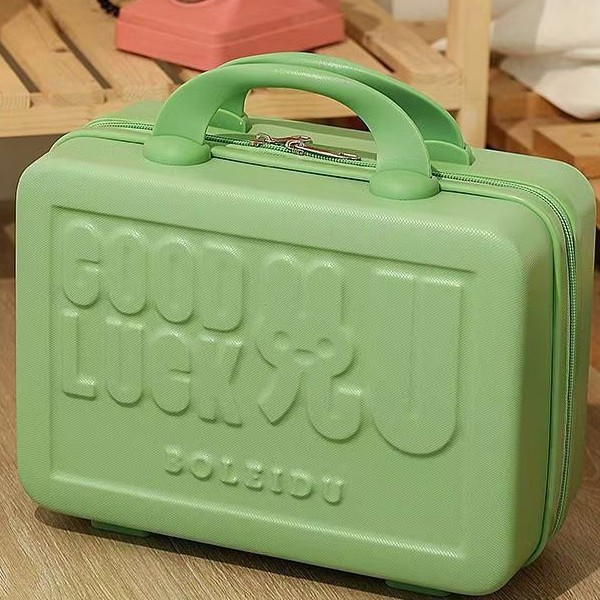 Maleta de mano pequeña caja de maquillaje dulces 14 pulgadas mini mini mini fresco portable maleta de viaje de mujer