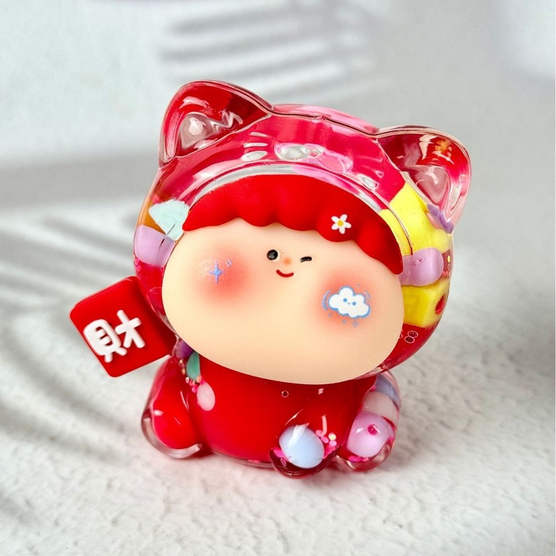 爆款抖音可爱萌宠招财猫盲盒潮玩创意桌面摆件装饰摆件创意批发|undefined