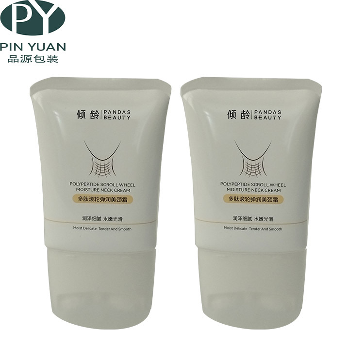 工厂售100g化妆品包材颈霜软管瓶 硅胶滚轮颈部按摩塑料软管包装