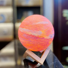 創意月亮燈diy兒童中秋節手繪星空月球手工塗鴉燈發光氛圍小夜燈