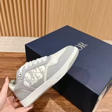 D家B27真皮系带男鞋欧洲站休闲运动小白鞋跨境外贸板鞋女现货潮流