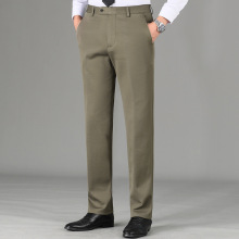 春秋季男士时尚休闲裤弹力男裤高密针织韩版高档品牌商务羊毛西裤