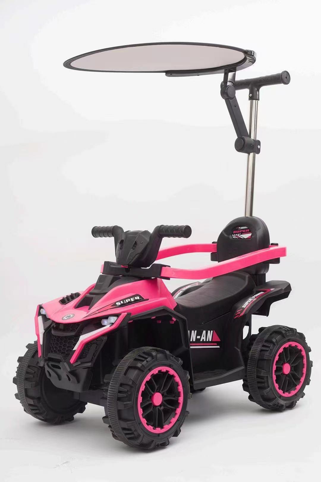 Trolley de niños, patineta infantil empujada con mano, coche de niños con empuje, baranda de protección, exportación de juguetes para niños