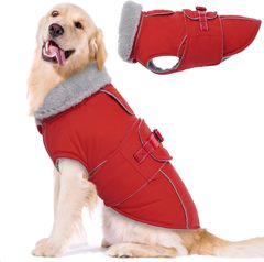 アマゾンの人気犬の綿服と犬の綿服とベルベットの厚い綿服と秋冬の防水綿服の金毛法斗