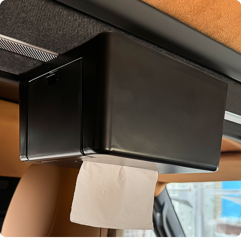 Suitable for Chery Icar V27 Car Roof Tissue Box, Non-Damaging Installation Tissue Box, Car Storage Box Modification Parts