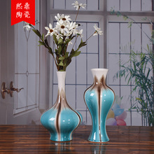 陶瓷简约现代花瓶摆件客厅插大气花欧家居装饰餐桌玄关书桌花器