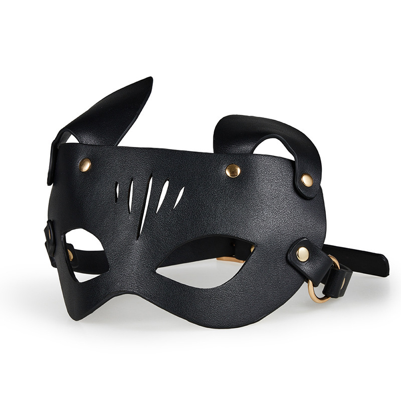 SM Erotic Hood Mask, Breathable Nylon Eye-Opening Design, Elastic Slip-On Adult Headgear — detail image 49