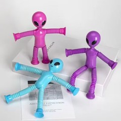 Cross-border new product Alien Transformable Shape Stretchable Tube Toy for Fun and Intelligence Stress Relief Stretching Tube for Stress Relief and Stretching Play