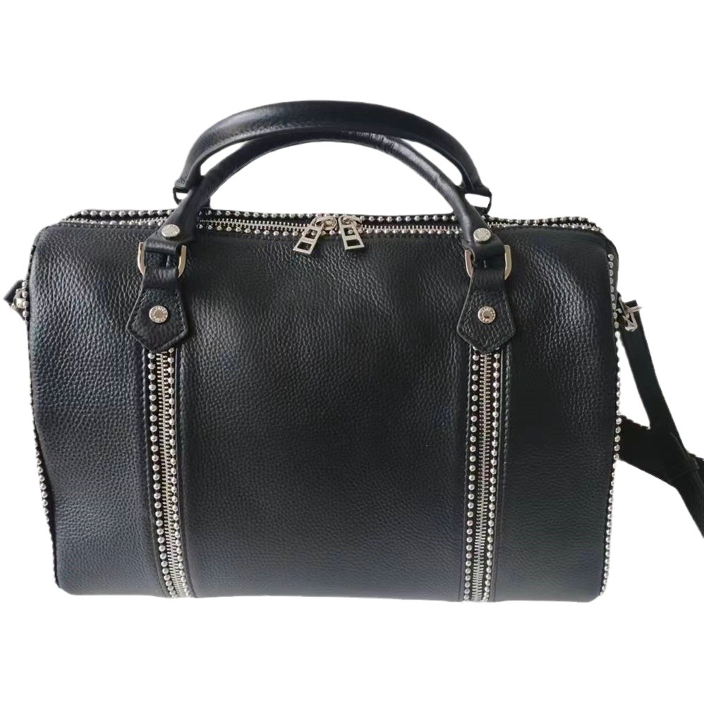 Z * V nueva moda lychee patrón de piel de vaca cubo bolsa textura hardware tamaño modelo portátil crossbody bolso de cuero al por mayor