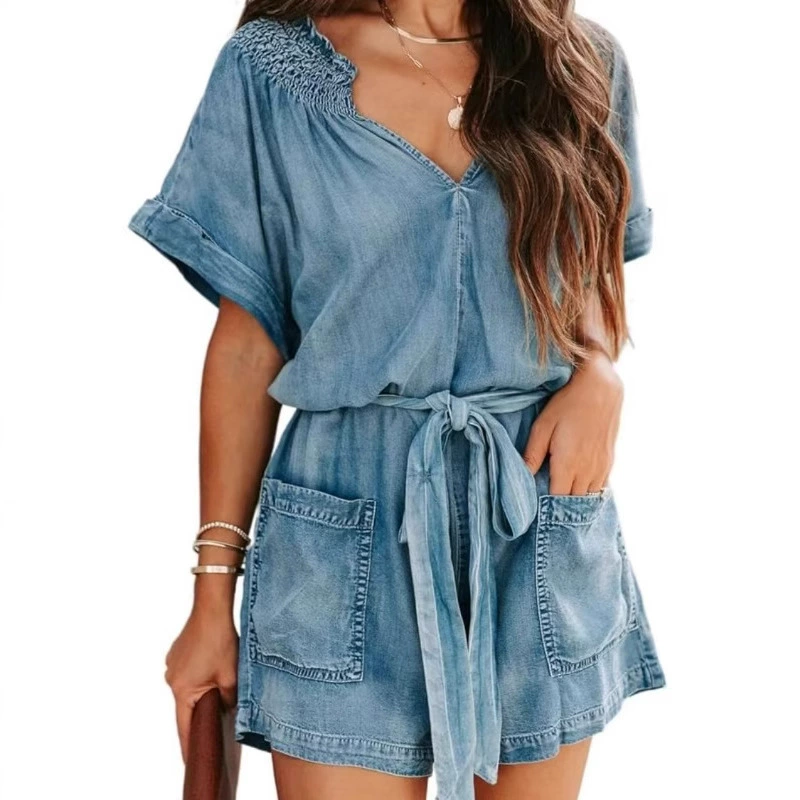 Европейские и американские джинсовые ретро-платья для женщин в наличии