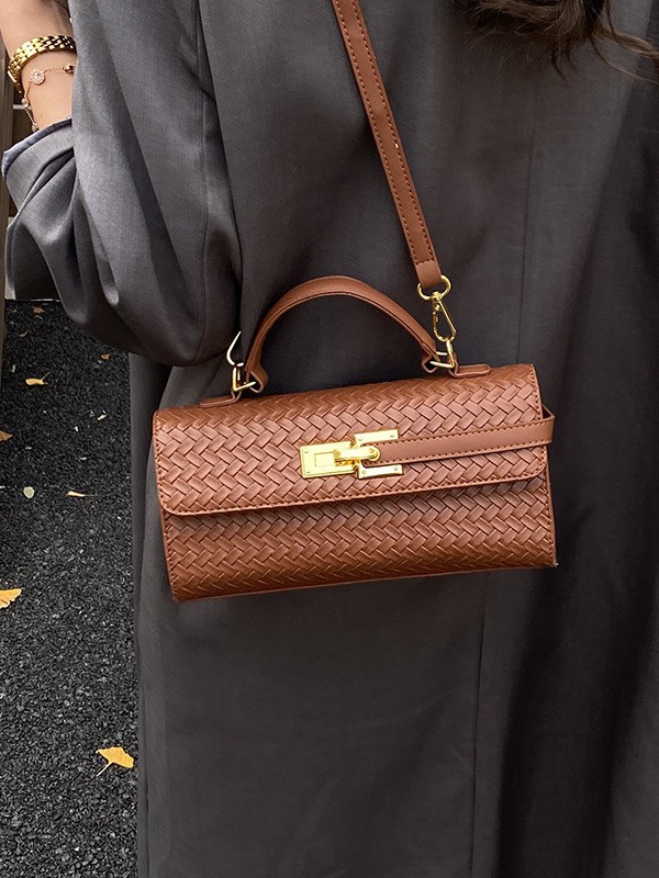 Ventas calientes de nuevo tejido portátil Kelly bolso cuadrado de mujer comercio exterior transfronterizo alta sensación de lujo ligero versátil mochila