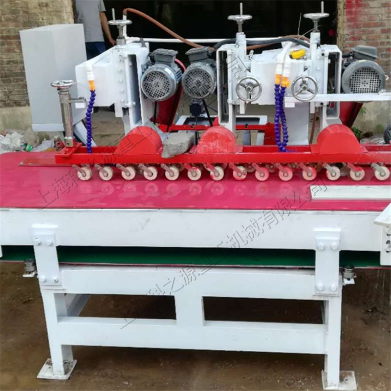 全自动数控三刀瓷砖切割机 金刚石锯片地板砖下料机 地砖倒角机