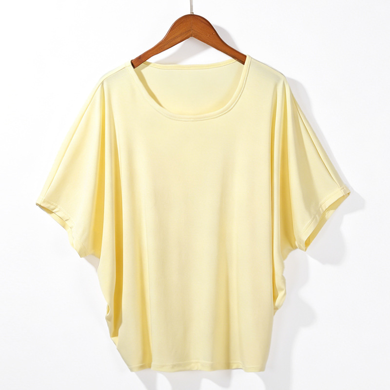 Maternity Short-Sleeved Summer New Casual Fashion Batwing Sleeve T-Shirt, Lazy Style, Breathable, Thin, Loose, Versatile Maternity Wear