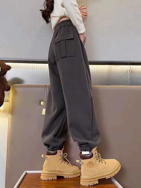 Брюки для девочек 2024 новые весенние осенние брюки