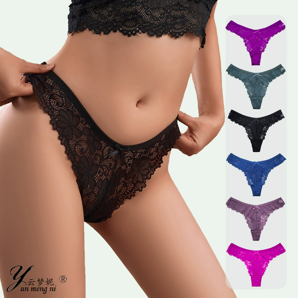 Эротические бесшовные трусики-стринги из хлопка с низкой посадкой, незаметные под одеждой, дышащие, для трансграничной торговли