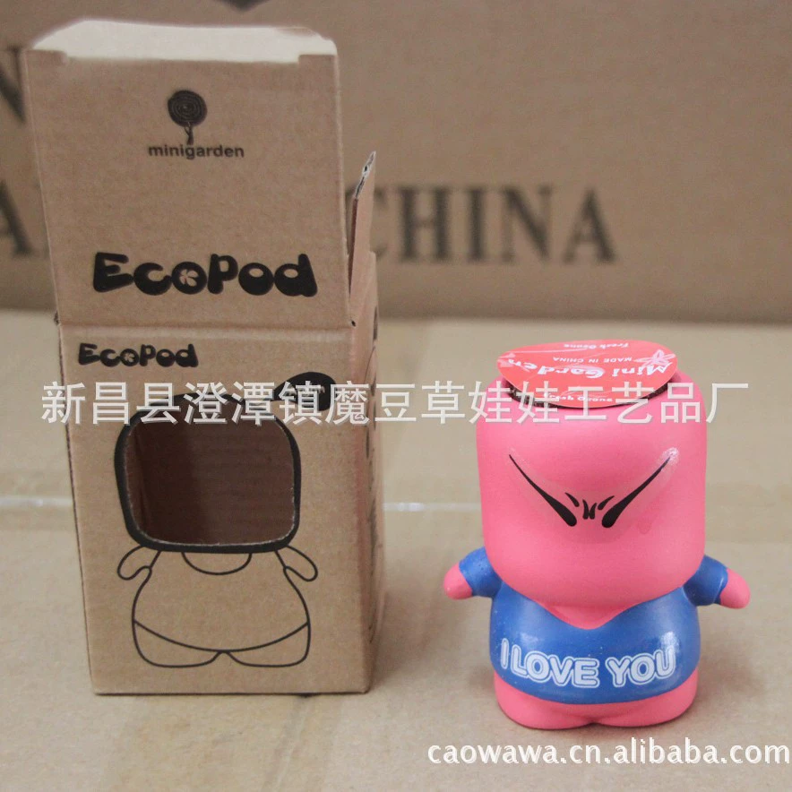 Травяная кукла непослушная девушка травяная кукла в горшках Непослушный Lang трава посадка 2 юаня DIY подарок в горшке