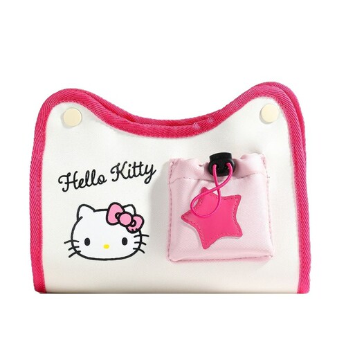 Threeleaf Carrion Cute Cartoon Creative Multi-functional Car Mount Tissue Box Large Capacity Hanger Tissue Sleeve Organizer