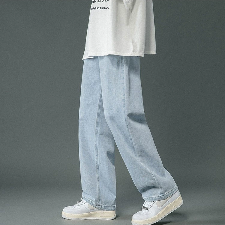 Light base jeans, Japanese trousers, oversize