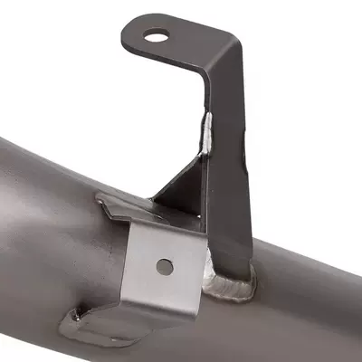 Motorcycle exhaust pipe titanium alloy drumless middle