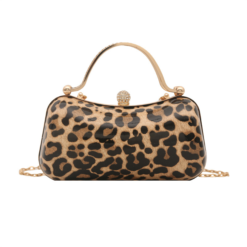 Borsa a spalla donna vintage stampa leopardata borsa elegante_voghion.com