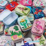 Маленькая прямоугольная жестяная коробка, банка для хранения, паста из окопника, крем от зуда, против зуда