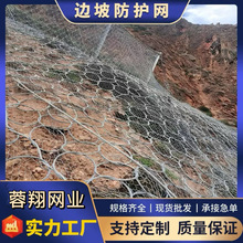 张口式帘式拦截引导边坡防护网ZL-050环形网防山体滑坡落石钢丝网