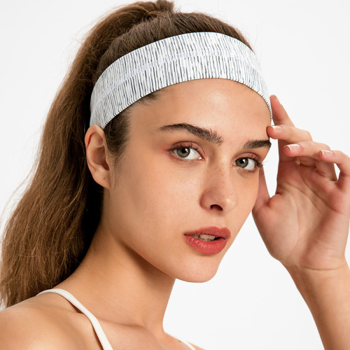 One-piece drop-shipping sports headband, outdoor fitness breathable sweat-absorbent headscarf, yoga running mountaineering elastic headband anti-sweat