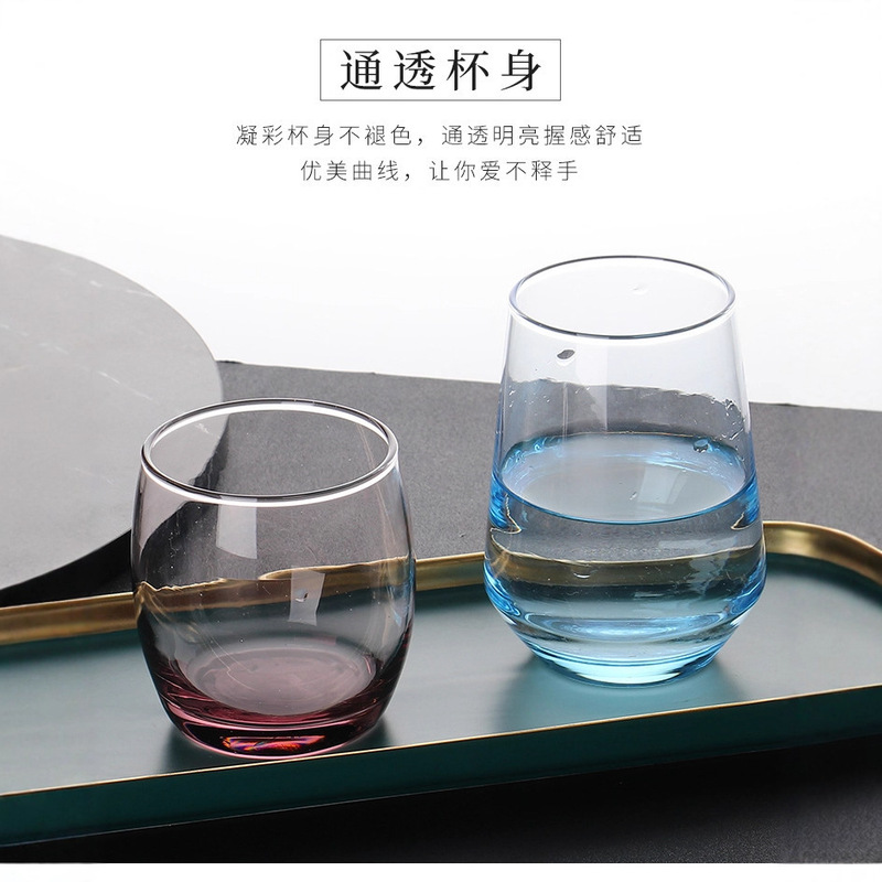 家用创意简约情侣刷牙杯酒店客房玻璃漱口杯牙刷杯客栈水杯洗漱杯|undefined