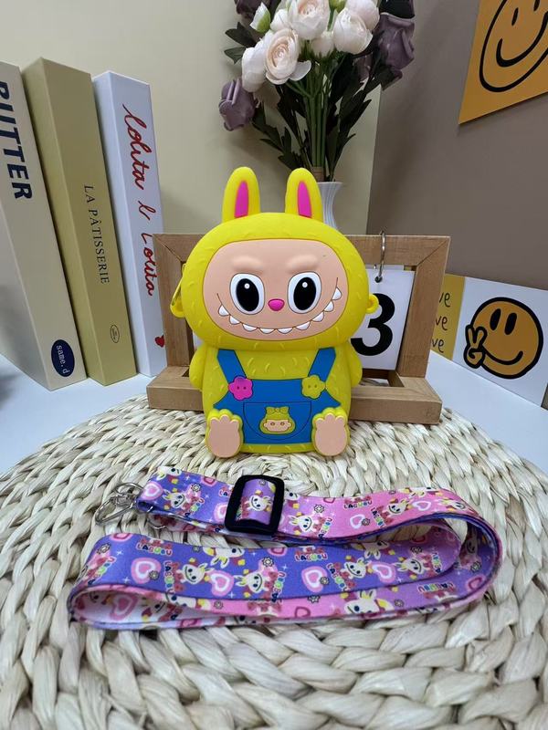 2025 新しいシリコンバッグ漫画携帯電話バッグミニバッグショルダーラブクロスボディバッグ子供小銭入れ卸売|undefined