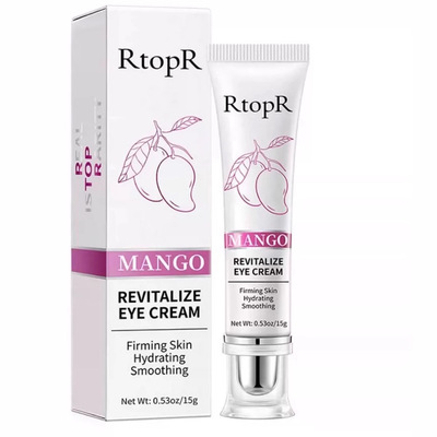 跨境彩妝RtopR眼霜速賣通貨源 RtopR006 芒果跨境保濕滋潤緊致