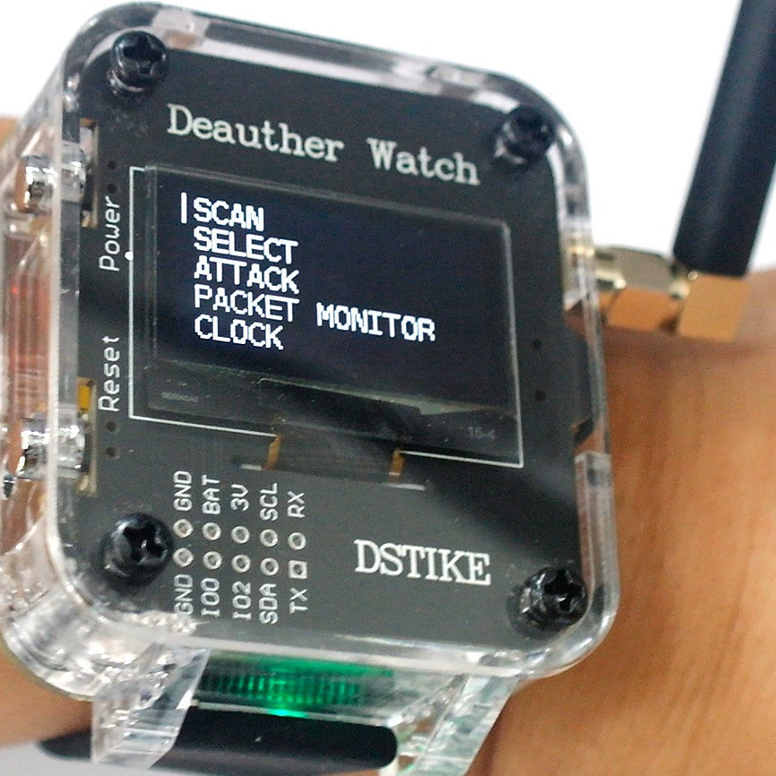 Учебник по WiFi атакам и защите Deauther Watch Y Hacker Watch IoT Security Development Programming