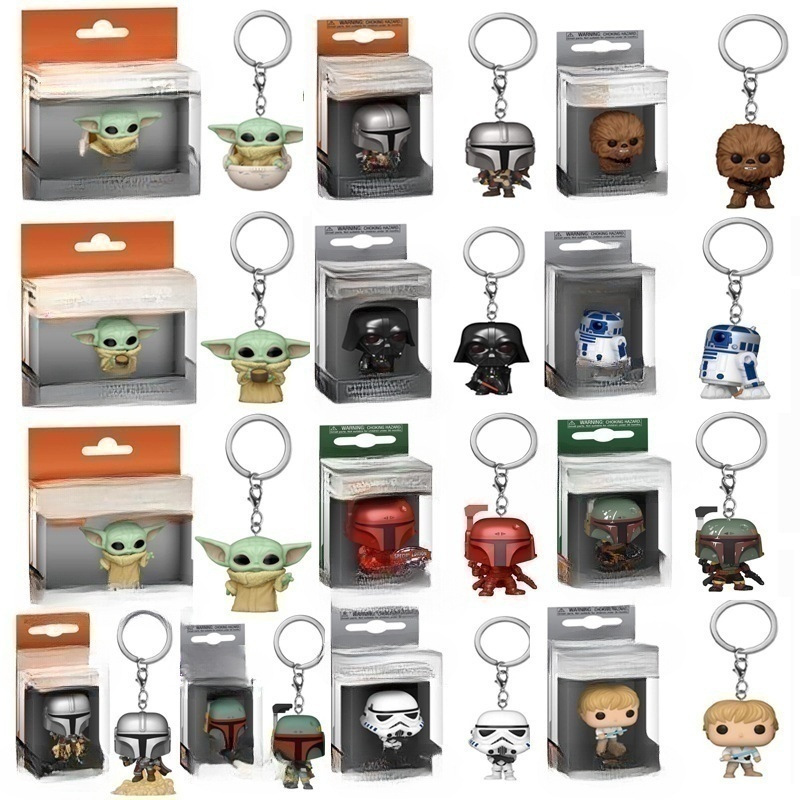Star Wars Surrounding Mandalorian Boba keychain Storm Soldier Vida Hand Keychain Hanging