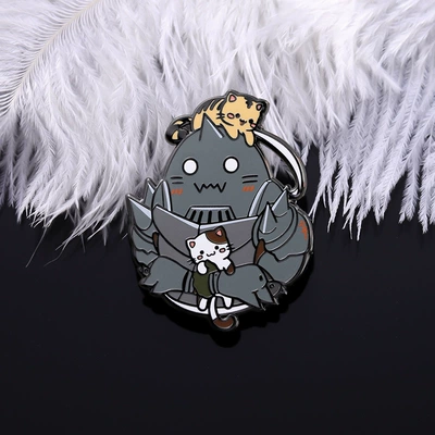 Yaxa sancaqları Kitten cute brooch steel