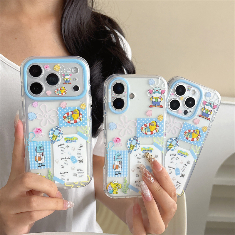 Cartoon sticker swim ring Bikini Bottom suitable for iPhone 18 Pro Max, Apple 17/16/15 phone case, new model for women Cartoon sticker swim ring Bikini Bottom suitable for iPhone 18 Pro Max, Apple 17/16/15 phone case, new model for women