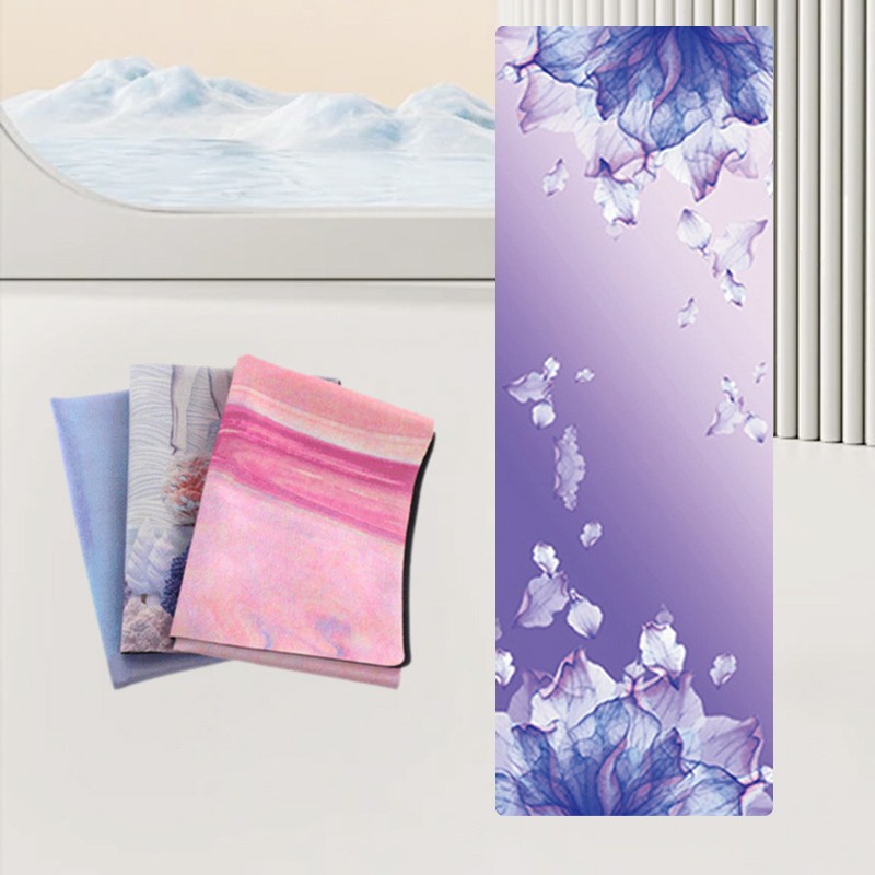 Yoga Mat Manufacturer Wholesale Thickened Non-Slip Rubber Natural Rubber Suede Yoga Mat Towel Home Fitness Mat