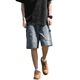 Rivet Cutting Tooling Denim Shorts Men's Summer Thin Trendy Brand Pants Loose American Men's Five-point Pants