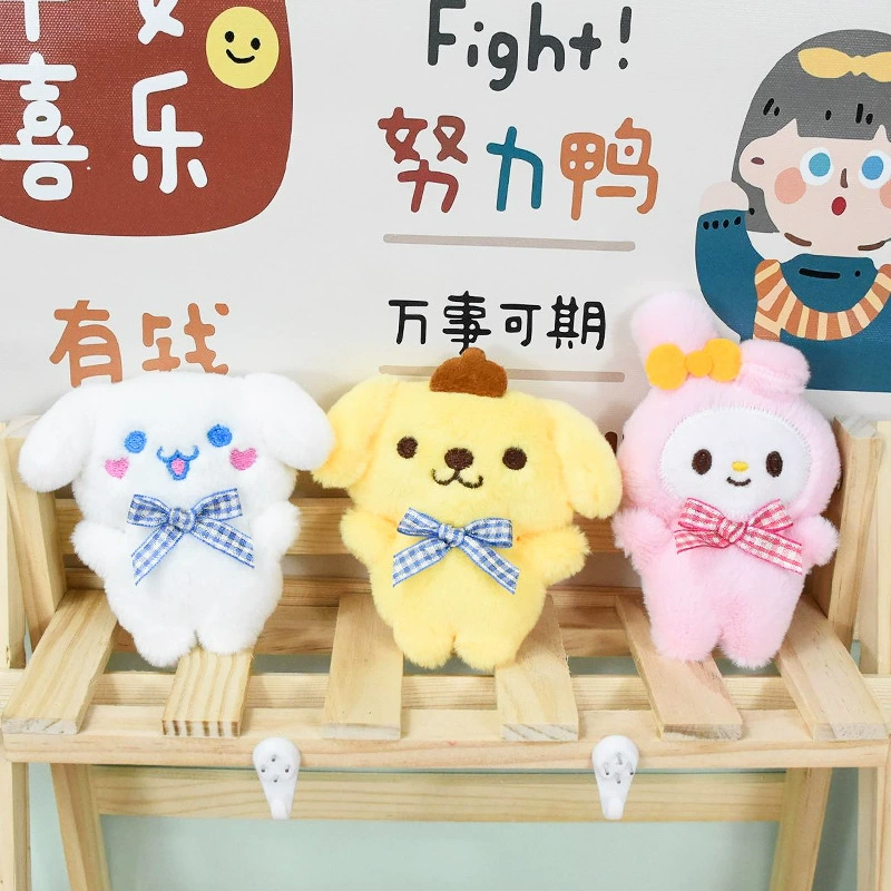 Sanrio, cute plush keychain, doll, backpack, pendant for students
