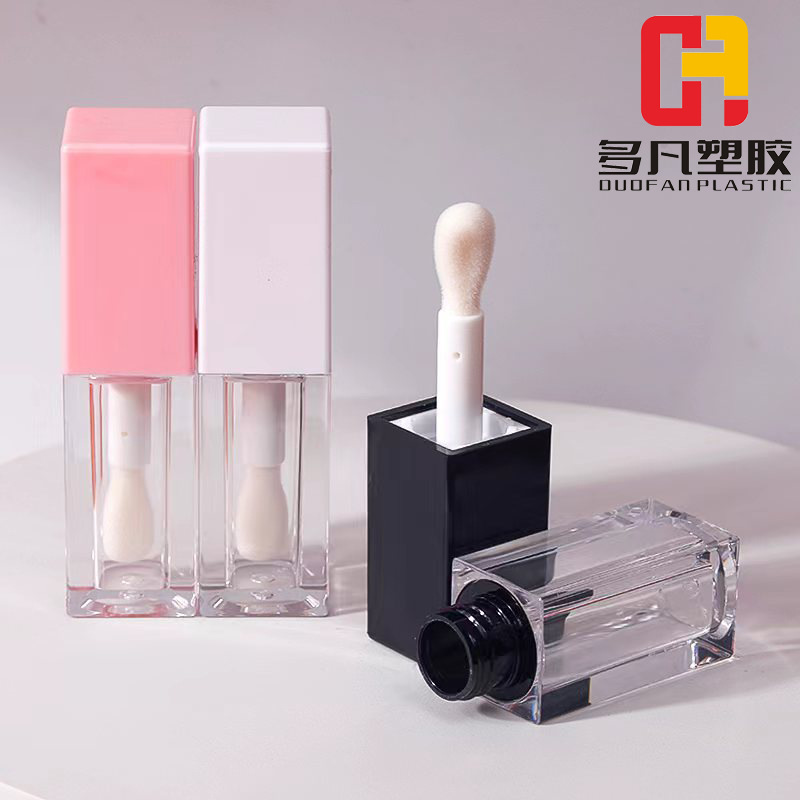 Ready stock square lip gloss tube white/...