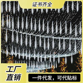 LED流星雨灯户外装饰满天星亮化工程景观亮化灯防水贴片流星彩灯