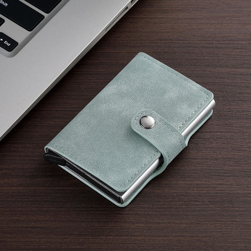 Nuevo tipo de metal automático pop-up bolsa de tarjetas para hombres y mujeres, cartucho anti-magnetizado, caja de tarjetas exquisita y simple, ultra-delgada