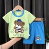 Summer children's shorts, cotton set, T-shirt suitable for men and women girl's, children's clothing, 2022, wholesale