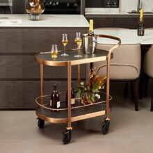 蛋糕车豪华大号手推车酒店餐厅酒水车服务车点心车两层多功能车子