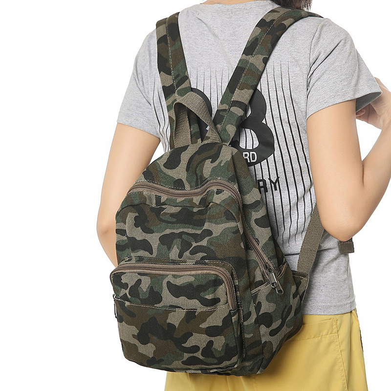 Fashionable camouflage retro backpack