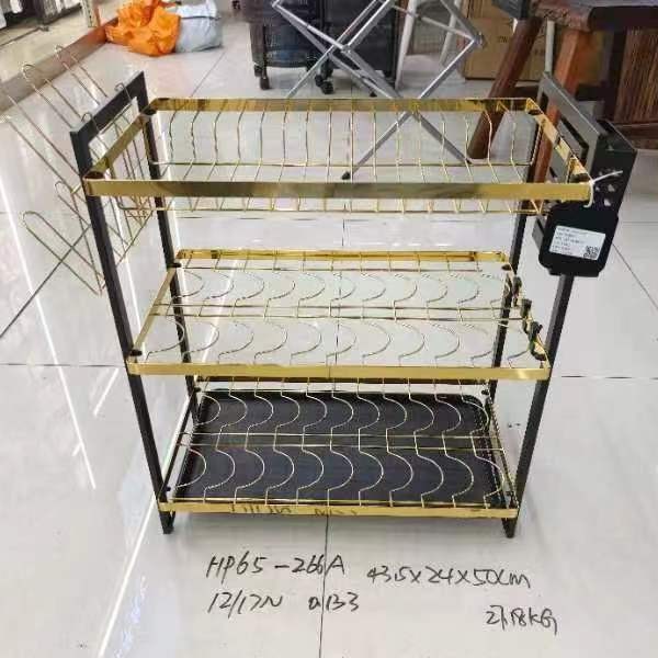 Cocina soporte de almacenamiento de vajilla de doble capa, vajilla, estante de drenaje, estante de drenaje, canasta de drenaje, fregadero, fregadero, estante de tazón