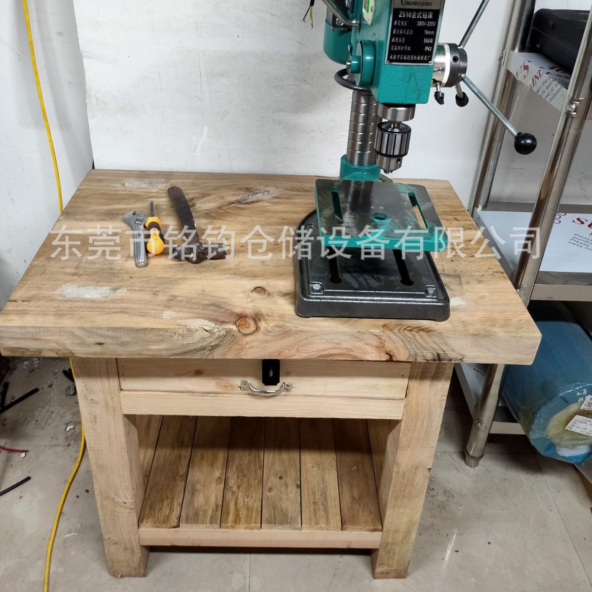 实木操作台木工台钳维修桌钳制打包工作桌钳工台工具模具底座台
