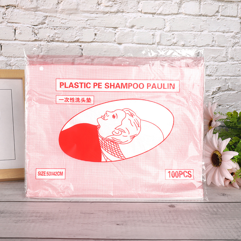 Beauty and hairdressing tools disposable shampoo pad flushing pad water-proof film hair salon barber shop wholesale manufacturer direct sales