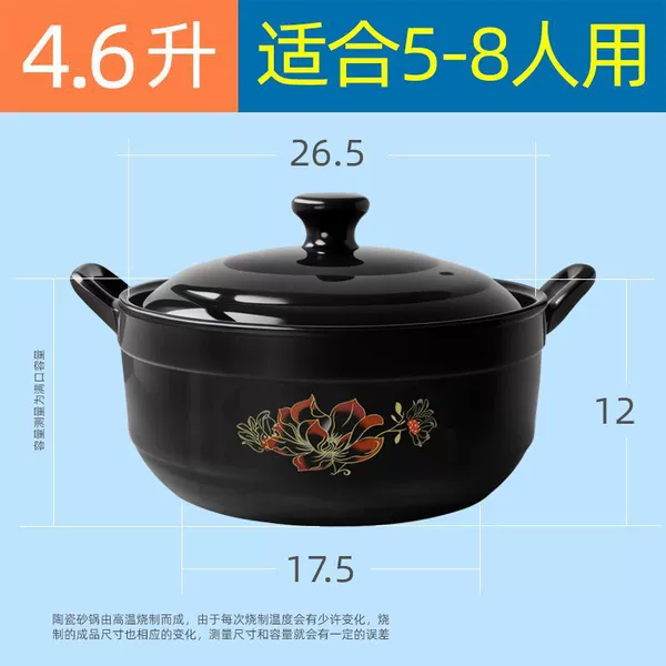 Vegetable soup pot for 5-8 people