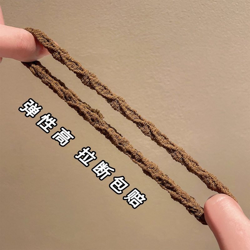 加厚加粗发圈女2025新款高马尾发绳高弹力耐用橡皮筋扎头头绳发饰|undefined