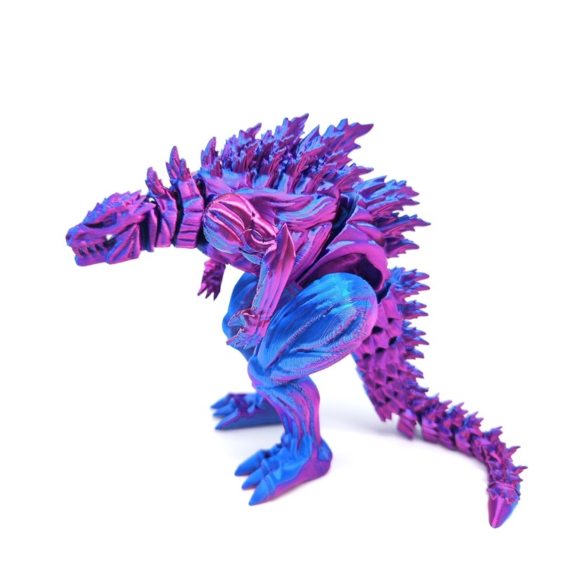 3D プリントグラデーションカラー筋肉ゴジラモンスター屋内装飾品子供のおもちゃ男の子の誕生日プレゼントマルチカラー|undefined